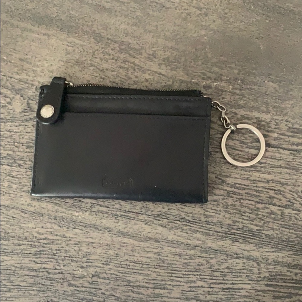 Coach Black Keychain Wallet